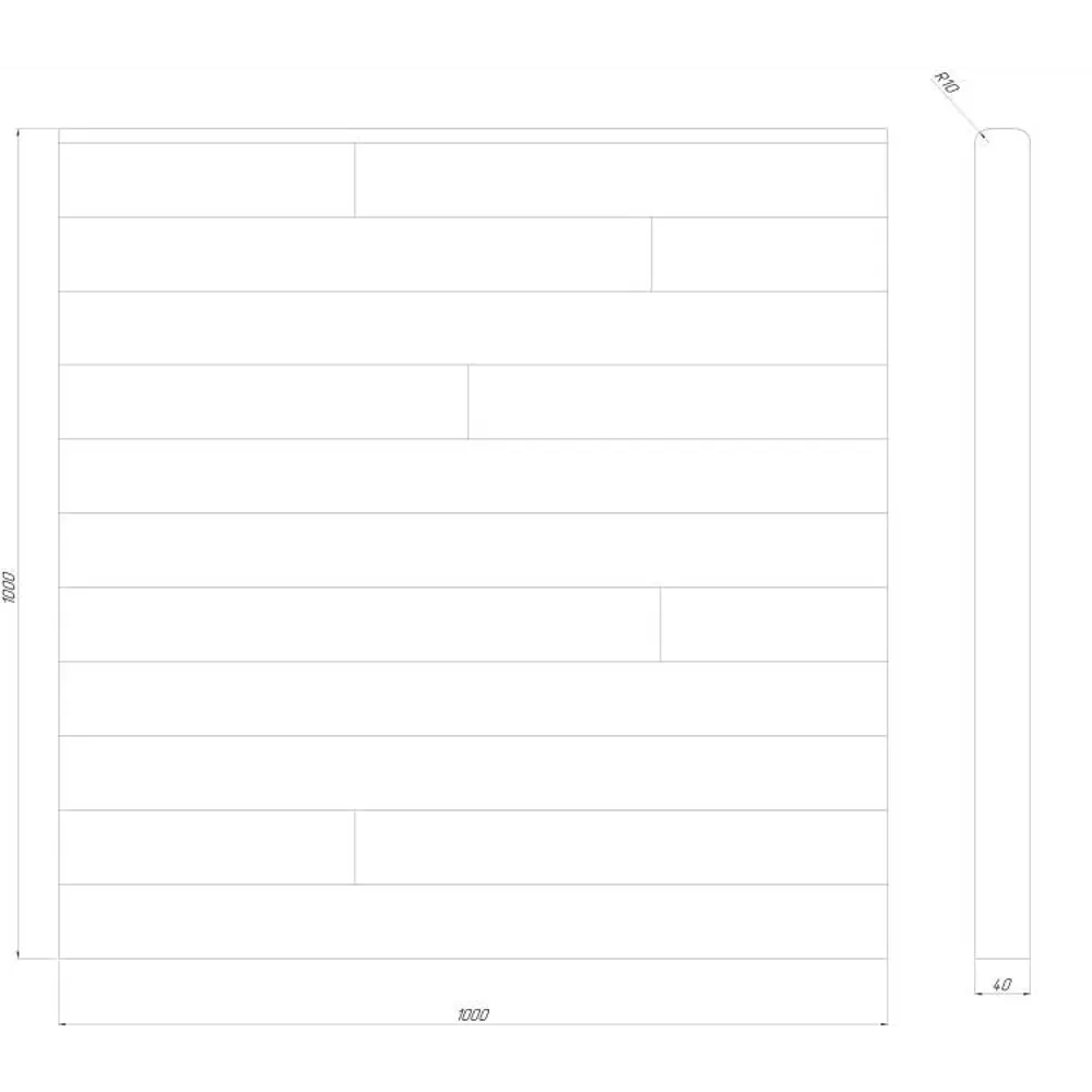 Santreyd: Площадка межэтажная из лиственницы 40x1000x1000 мм 15409589 STLM-0005733 - Вид №4