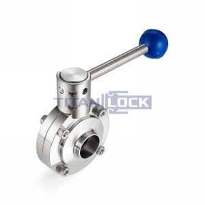 Затвор дисковый нержавеющий (AISI316) DN50, типа сварка-сварка TLSD050WDSS TITAN LOCK