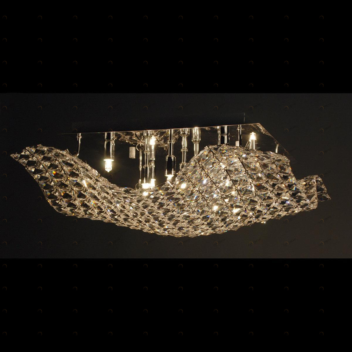 Потолочный светильник Citilux Манта CL399191 CITILUX ДИЗАЙНЕРСКИЕ, МАНТА 202952 Прозрачный;хром 