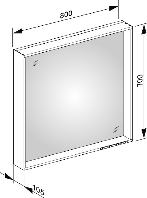 07898172000 Зеркало с подсветкой KEUCO Lichtspiegel - Вид №12