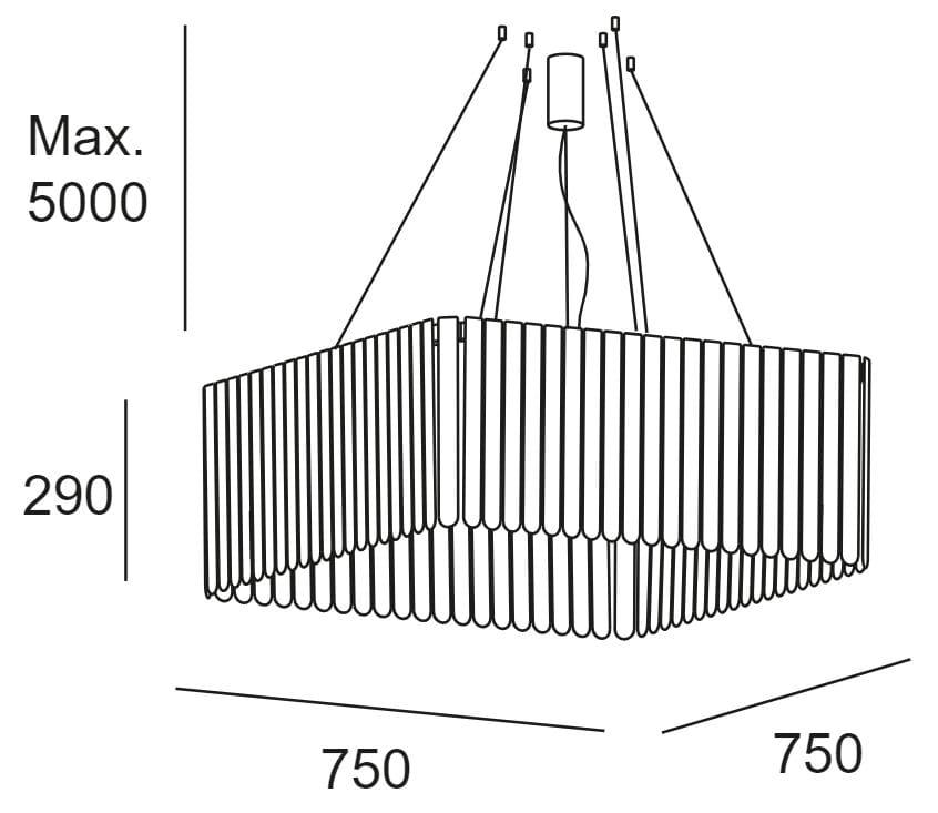 Подвесной светильник из поликарбоната LedsC4 Скарлетт ARCH-00105948 - Вид №11