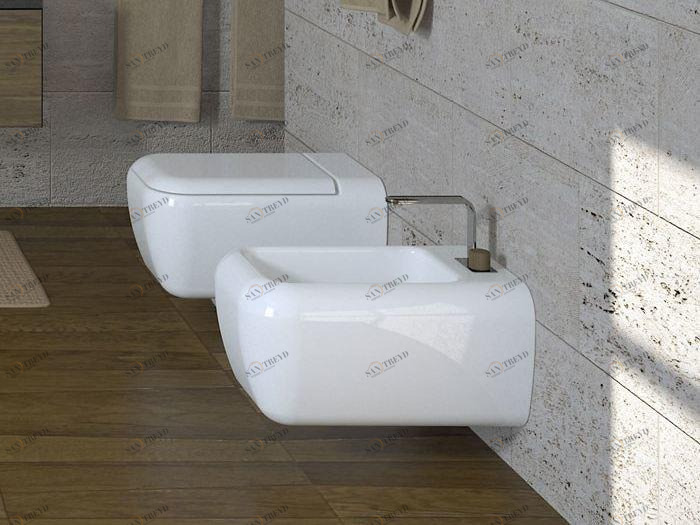 Подвесной унитаз настенный Белый Ceramica Cielo SHUI Италия sun-id-1498768