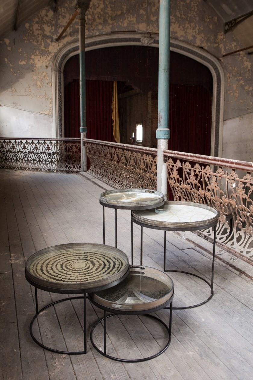 Ethnicraft Круглый деревянный журнальный столик для гостиной  20328  - Вид №2