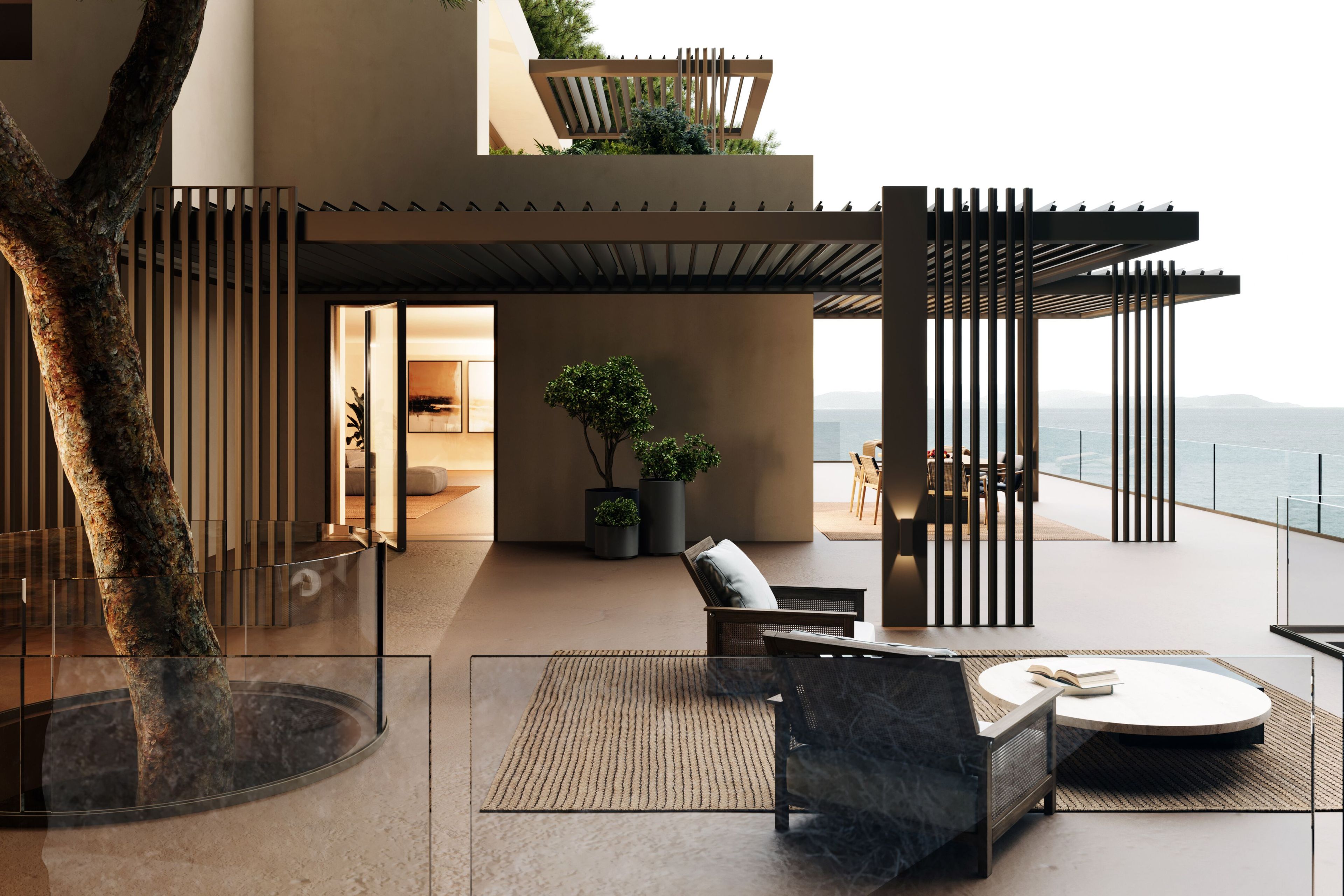 Пергола из алюминия и стекла с подсветкой BT Group новая арка ARCH-00090862 - Вид №1