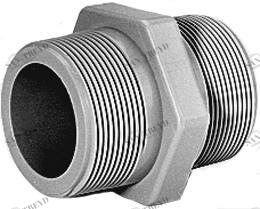 SANIT 72202001090 Ниппель, АБС, с конической наружной резьбой BSP 