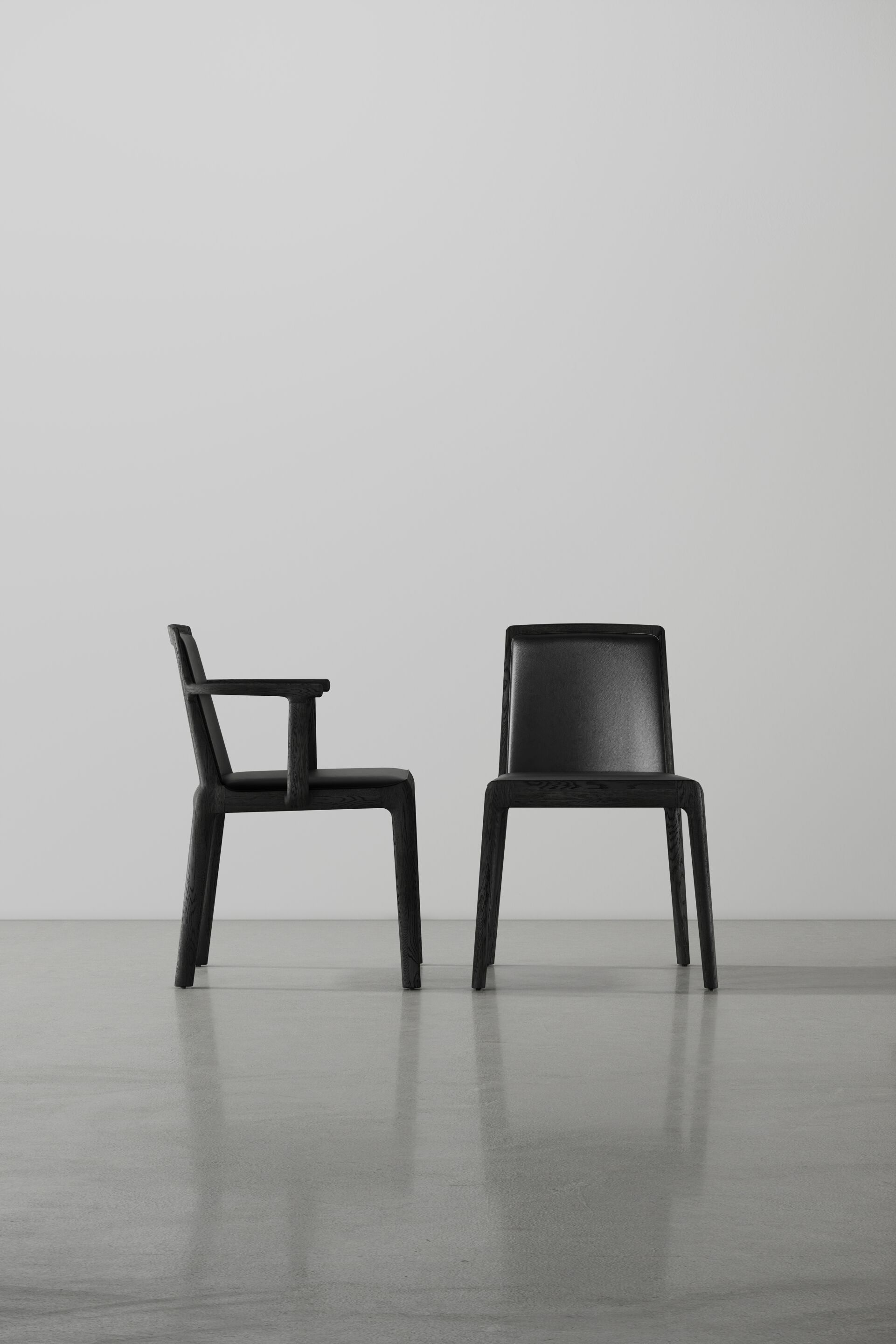 Кожаный стул с подлокотниками District Eight Nôm ARCH-00115997 - Вид №1