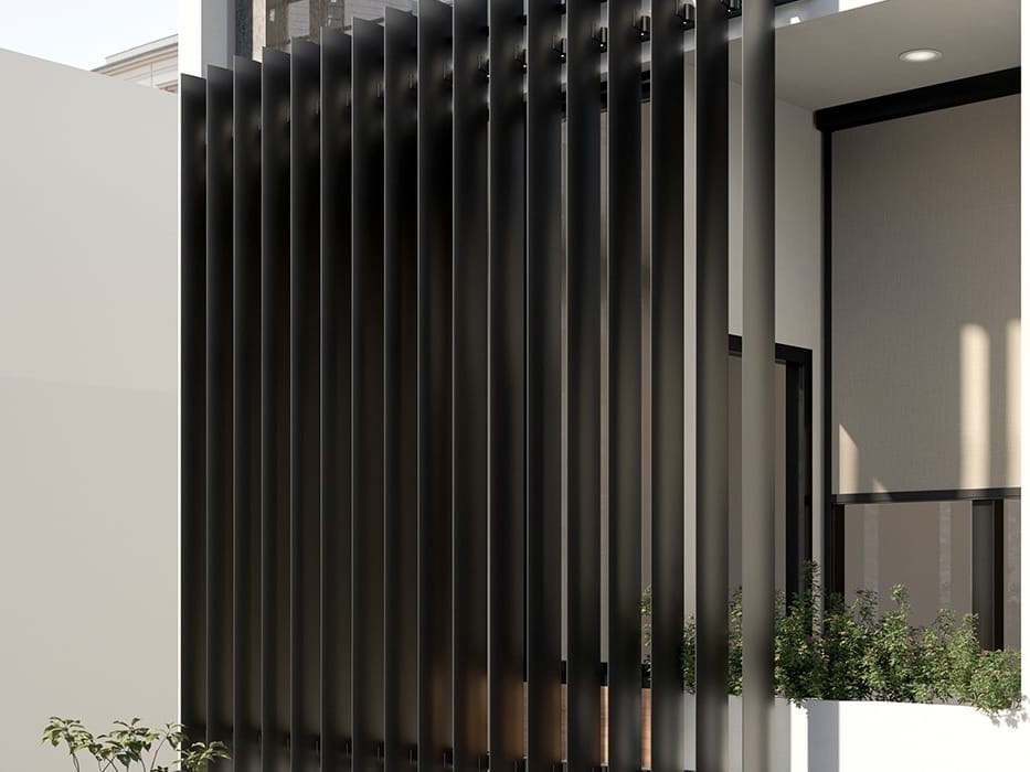 Поворотные алюминиевые жалюзи Saxun O-210 ARCH-00102108