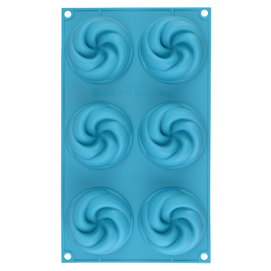 26.158.40.0065 Форма для приготовления пирожного vertigo 18 x 33,5 см силиконовая Silikomart  - Вид №4