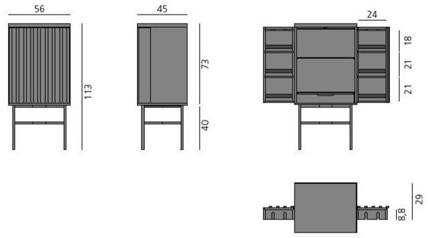 more Барный шкаф из орехового дерева со встроенной подсветкой Harri sun-id-1350222 - Вид №8