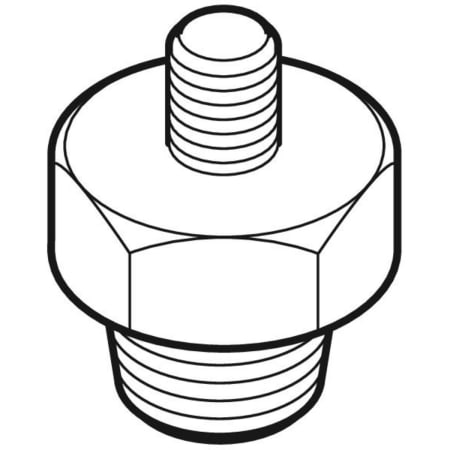 362.856.26.1 Двойной ниппель Geberit M10/G 1/2" Geberit  - Вид №1