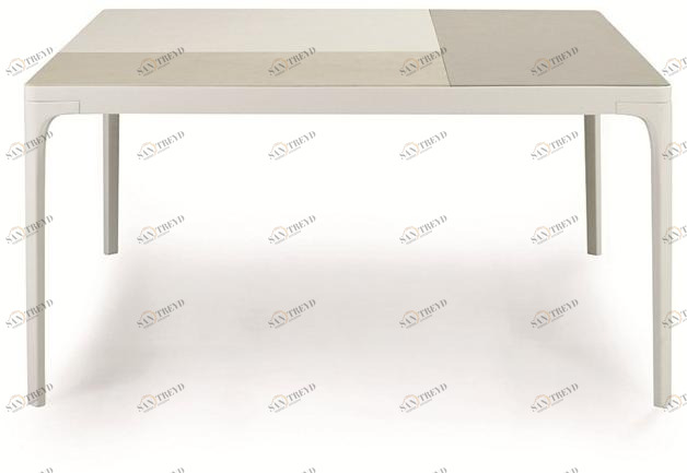 Ethimo Квадратный садовый стол из керамогранита Play Pltqm2_lt