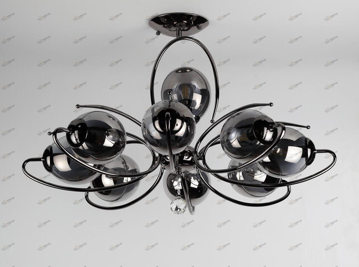 Потолочная люстра Rivoli Estatico 3030-309 RIVOLI ДИЗАЙНЕРСКИЕ, ESTATICO 336909 Серый 