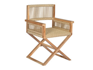 Стул для сада из тикового дерева