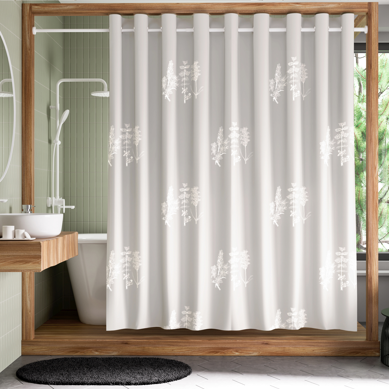 SC-37701 Ohre Шторка для ванной WasserKRAFT 