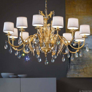 Masiero ACANTIA 8 G03 CUT CRYST большя люстра подвесная