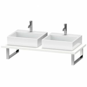 DS105C01818 DuraStyle Консоль для накладной и встраиваемой сверху раковины компакт Белый матовый, декор