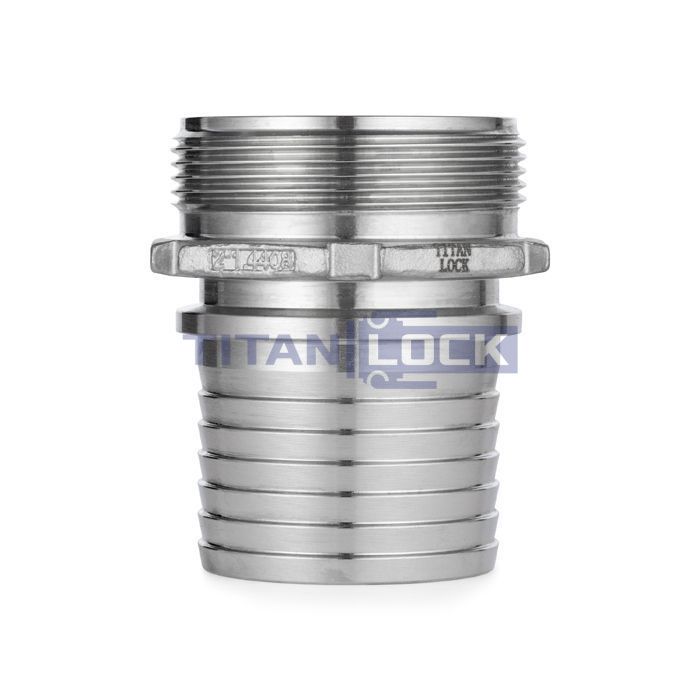 2,5in, штуцер с наружной резьбой под рукав, нерж. сталь, TLSM65SS TITAN LOCK  - Вид №2