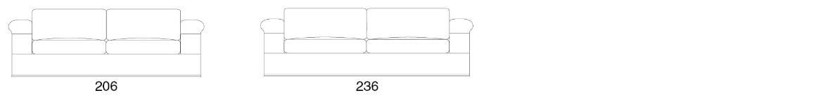 Съемный диван из ткани Former In Italia DANDY EVO ARCH-00066428 - Вид №2