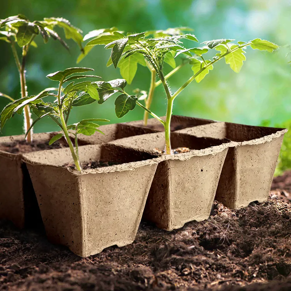 Горшки квадратные Газонcity бумага 110x110 мм 3 кассеты STLM-2202457 - Вид №4