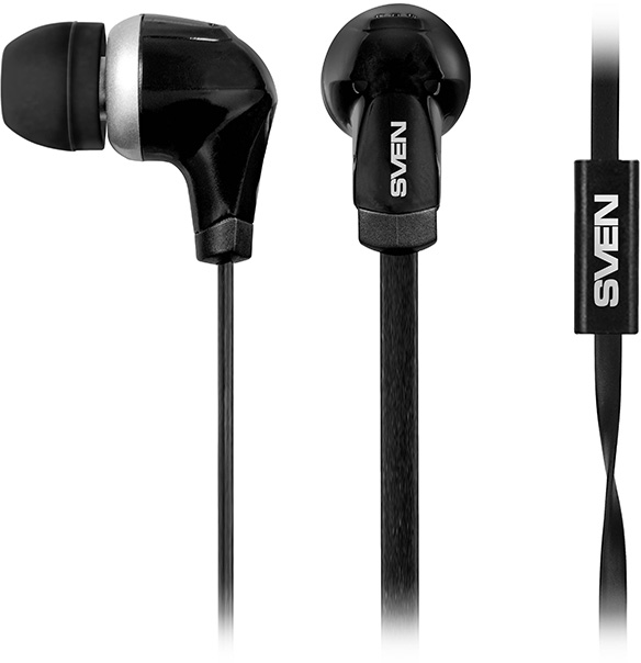 SV-012663 Наушники вкладыши с микрофоном seb-260m, черный, для моб. устройств (4pin jack), микрофон на кабеле Sven Santreyd 