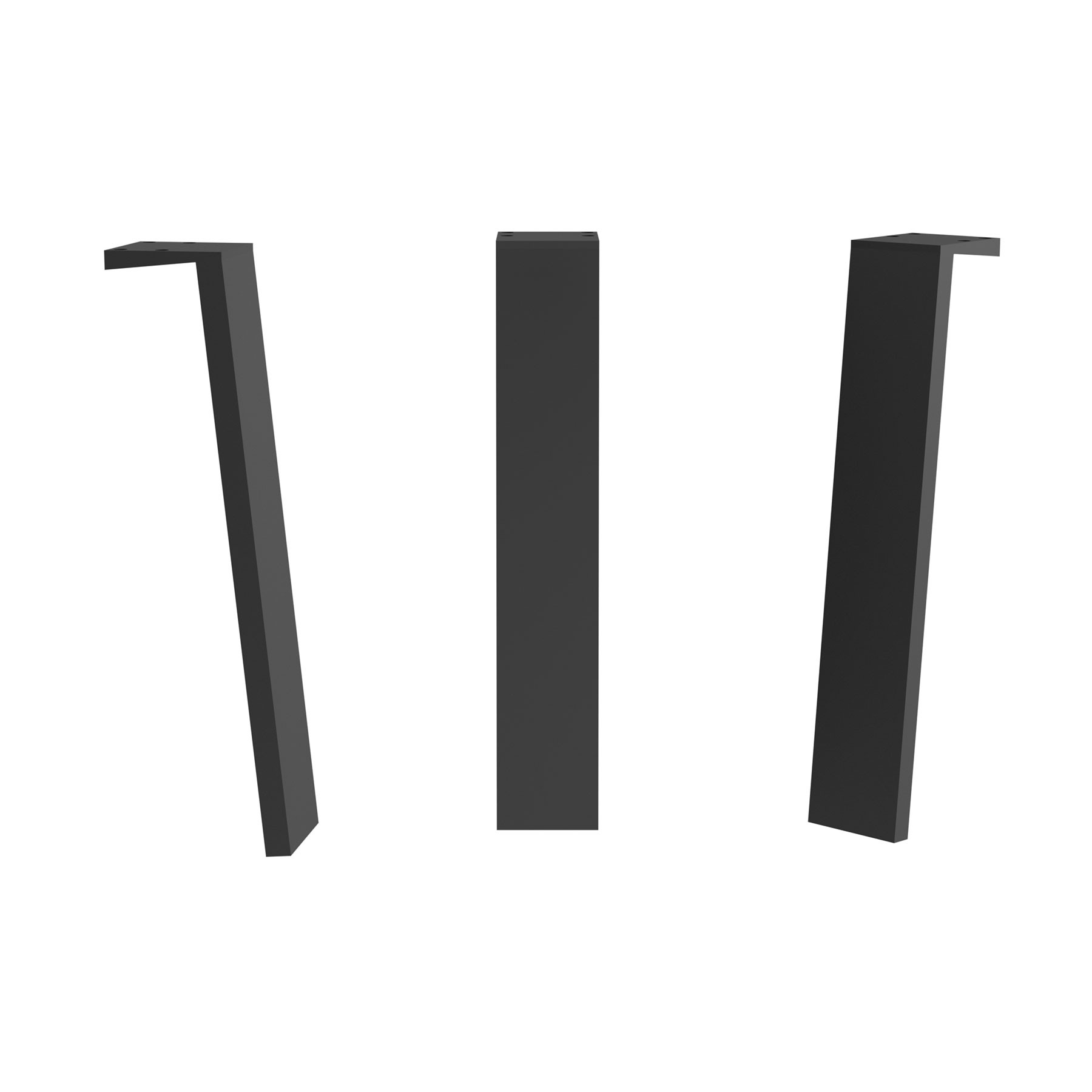 84136 SALGAR Комплект из 2 ножек KLIM BLACK Высота 230 мм 