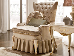 Кресло capitonné из ткани