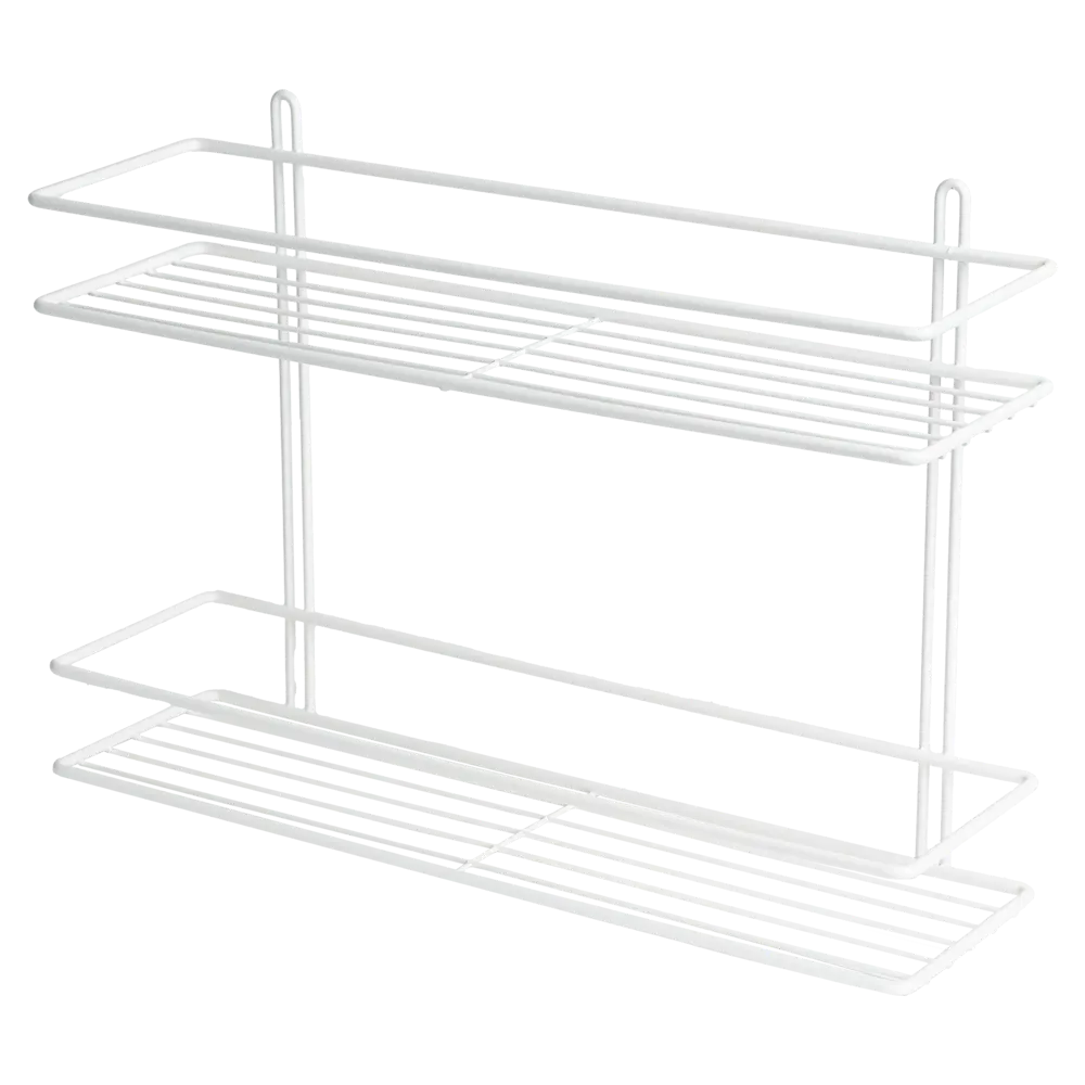 Полка для ванной Proffero 2 яруса прямая сталь цвет белый Santreyd PROFERRO STLM-2159508