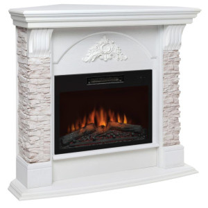 90368702 Каминокомплект ATHENA CORNER GR STD/EUG/25'5/24 WT + KENDAL 24 STONE STD/24 STLM-0203001 REALFLAME