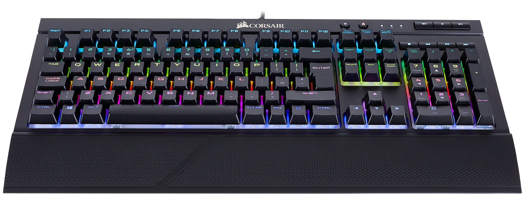 CH-9102010-RU Игровая клавиатура gaming k68 rgb с механическими переключателями клавиш cherry mx red rgb (ru) Corsair Santreyd  - Вид №2