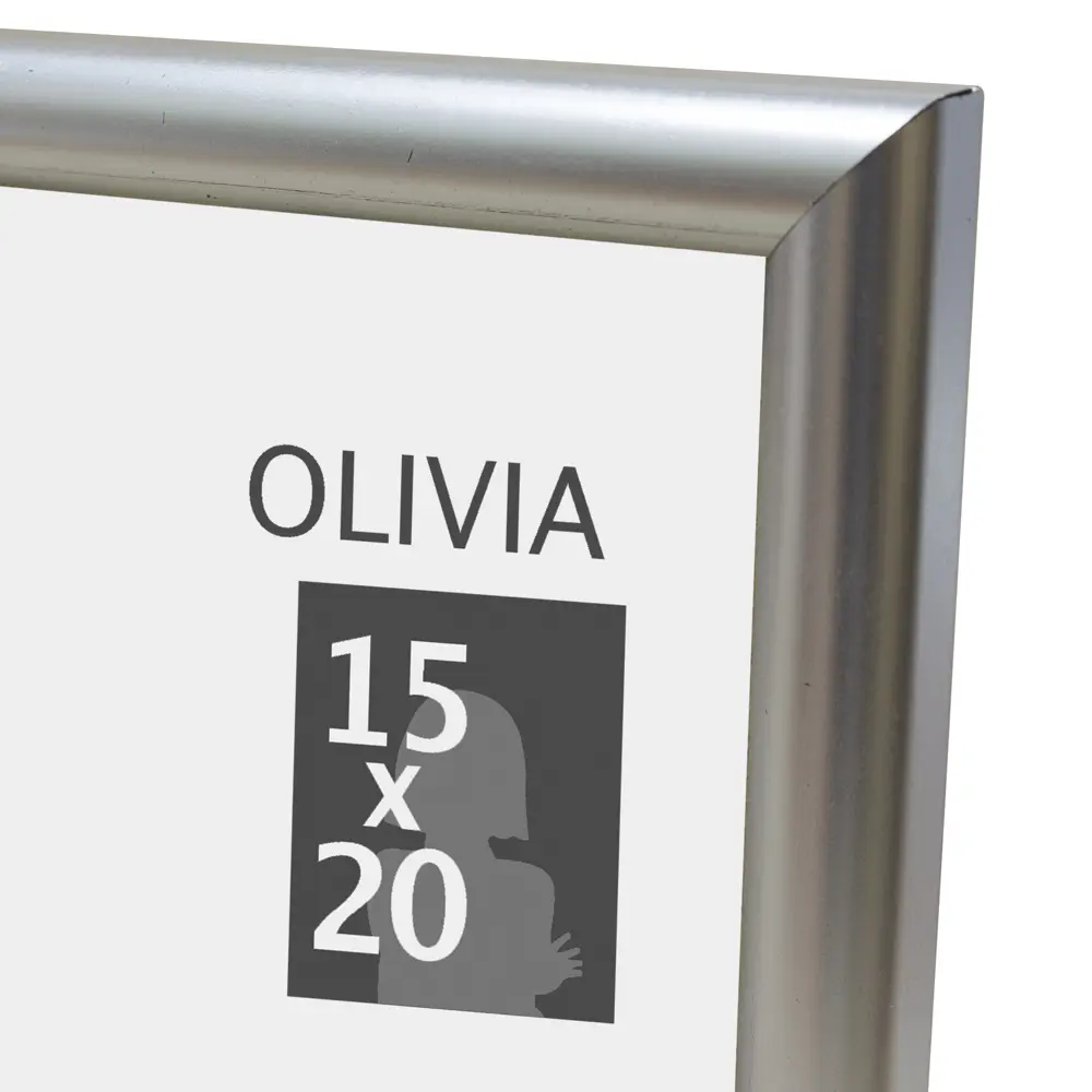 Рамка Olivia 15x20 см пластик цвет серебро 86109565 STLM-2109953 Santreyd 