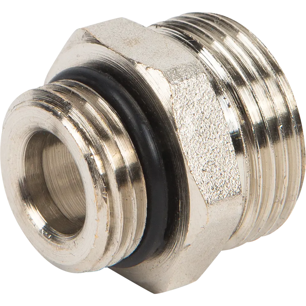 Ниппель переходной Valtec 1/2"- 3/4"ЕК евроконус НР Латунь никелированная VTr.580.NE.040E 82491332 STLM-2112969 