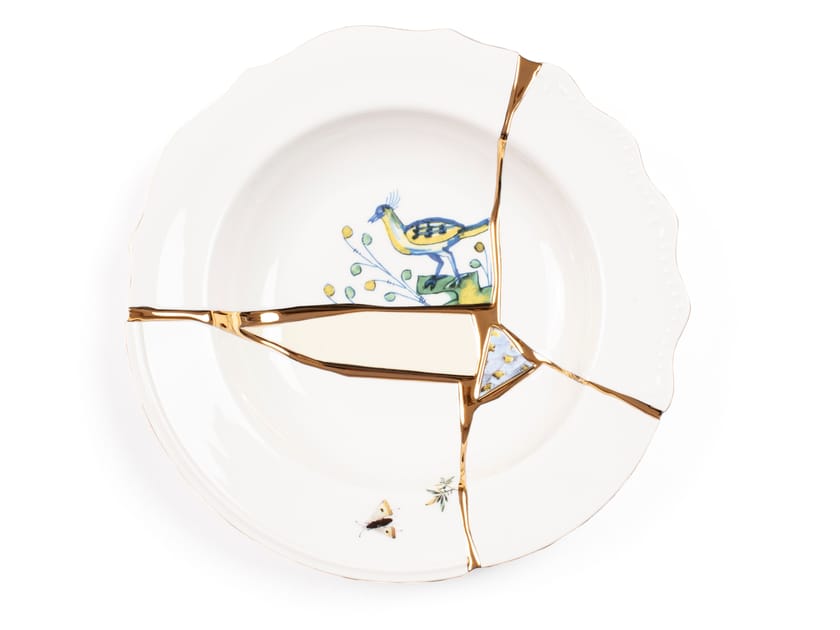 Фарфоровая тарелка Seletti Kintsugi ARCH-00101449