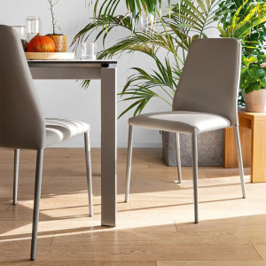 Штабелируемый стул из искусственной кожи