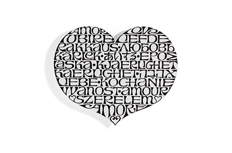 VITRA Металлический настенный рельеф International Love Heart Alexander Girard, 1966 Vitraglobal sun-id-1986693