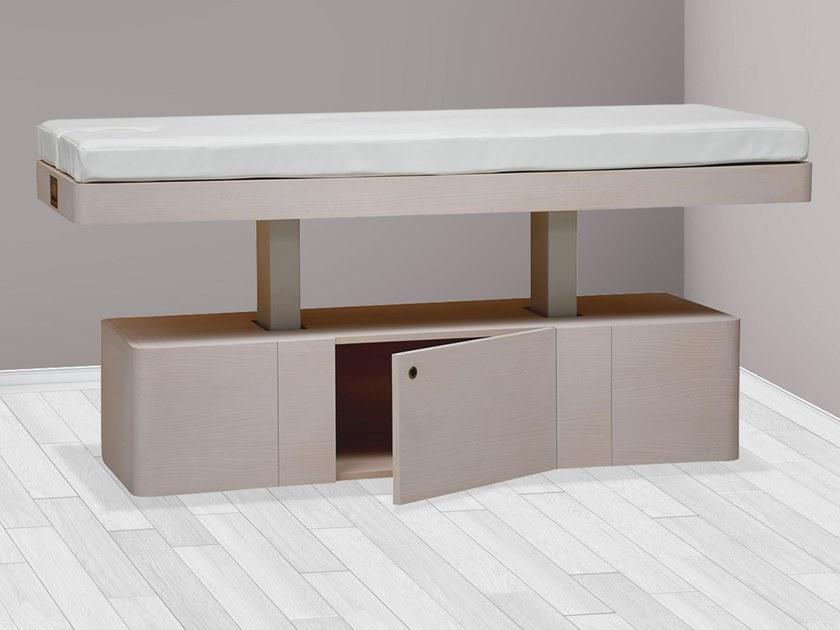 CODE Электрическая массажная кровать из экокожи на деревянной основе Aktice spa sun-id-1351906 - Вид №1