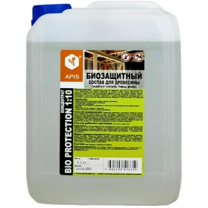 91538572 Антисептик для дерева Apis bio protection концентрат бесцветный 5.5 кг STLM-1335816