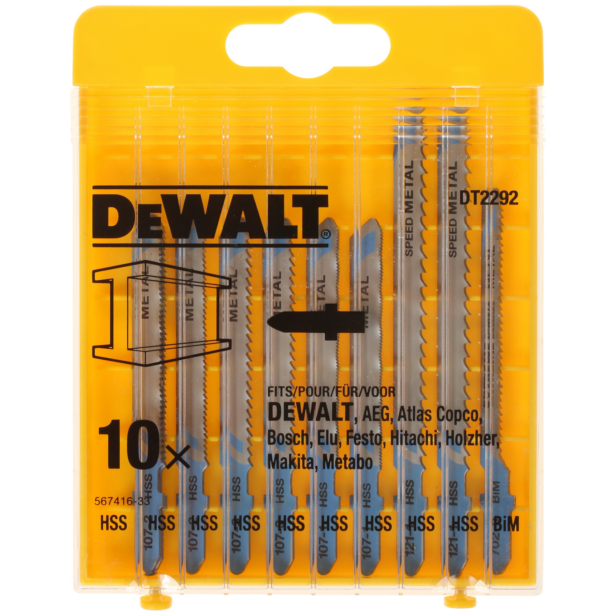 Пилки для лобзика DeWalt DT2292 5303377 STDN-0105549 - Вид №1