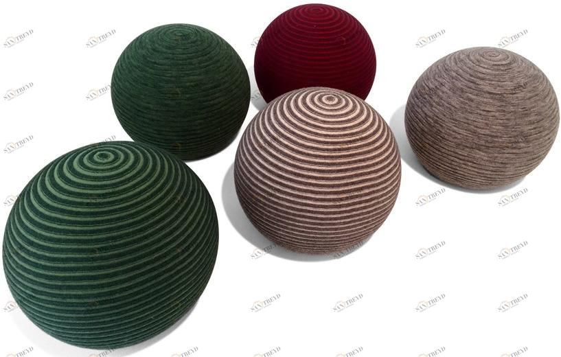 Montis Пуф из круглой ткани с обивкой Beanie sun-id-1453289