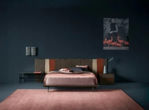 Devina Nais Изголовье из массива дерева для двуспальной кровати Urban ranch