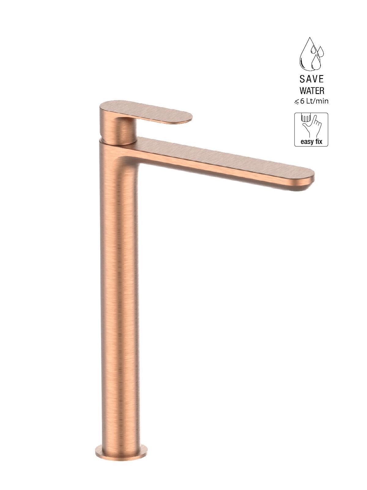 Высокий смеситель для раковины без слива Rubinetterie Frattini Lea ARCH-00096763 - Вид №3