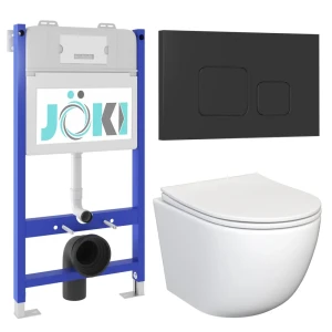 91920516 Комплект инсталляция с унитазом Joki JKS105033702BM цвет белый STLM-1494865