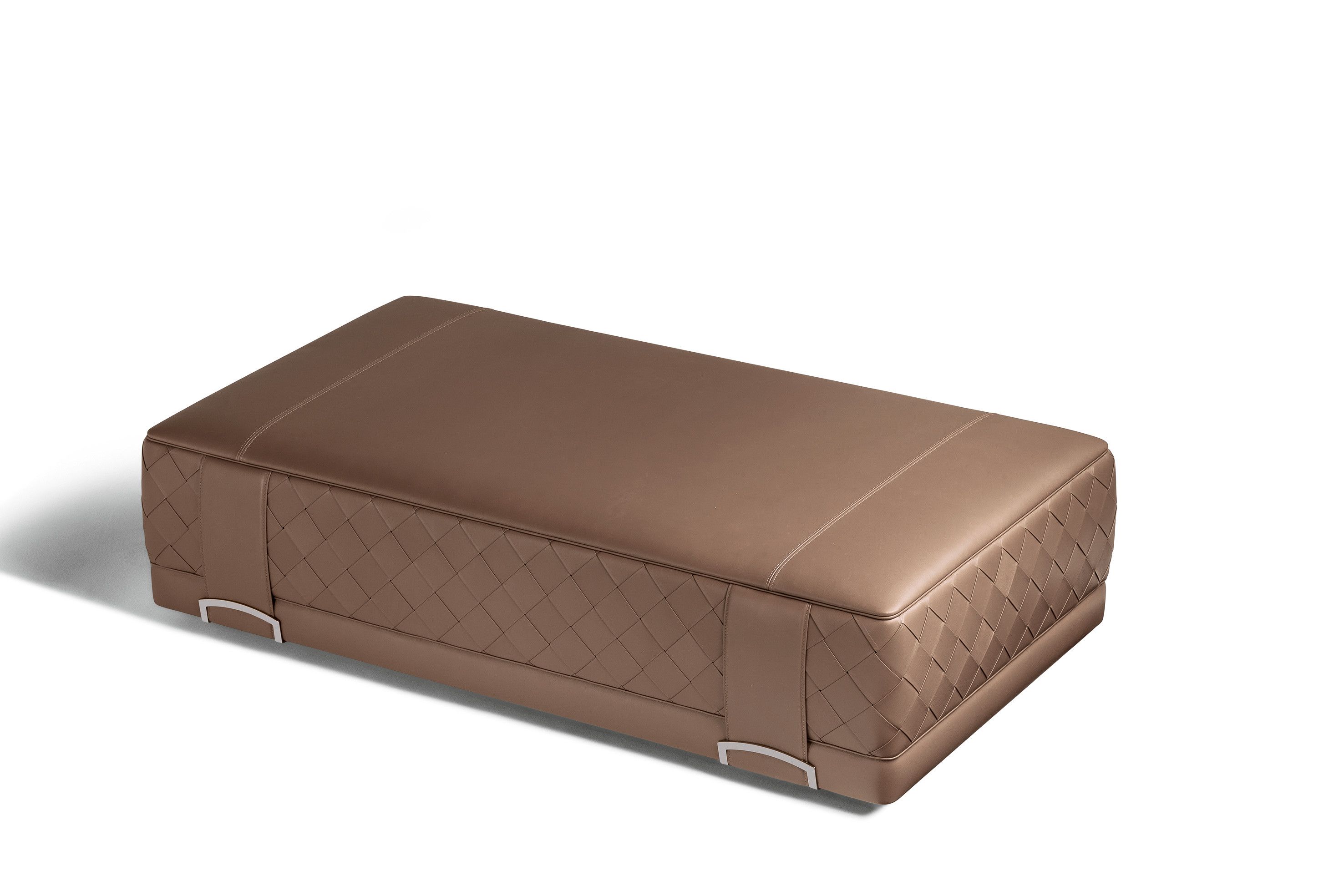 Кожаный прямоугольный пуф Poltrona Frau коллекция-мебель и аксессуары ARCH-00149334 - Вид №3