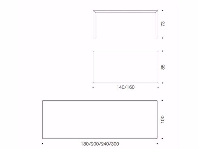 Прямоугольный ламинированный стол Desalto MAC ARCH-00113465 - Вид №3