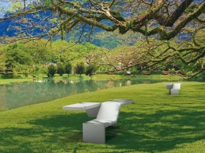 Metalco Модульная скамья из реконструированного камня без спинки