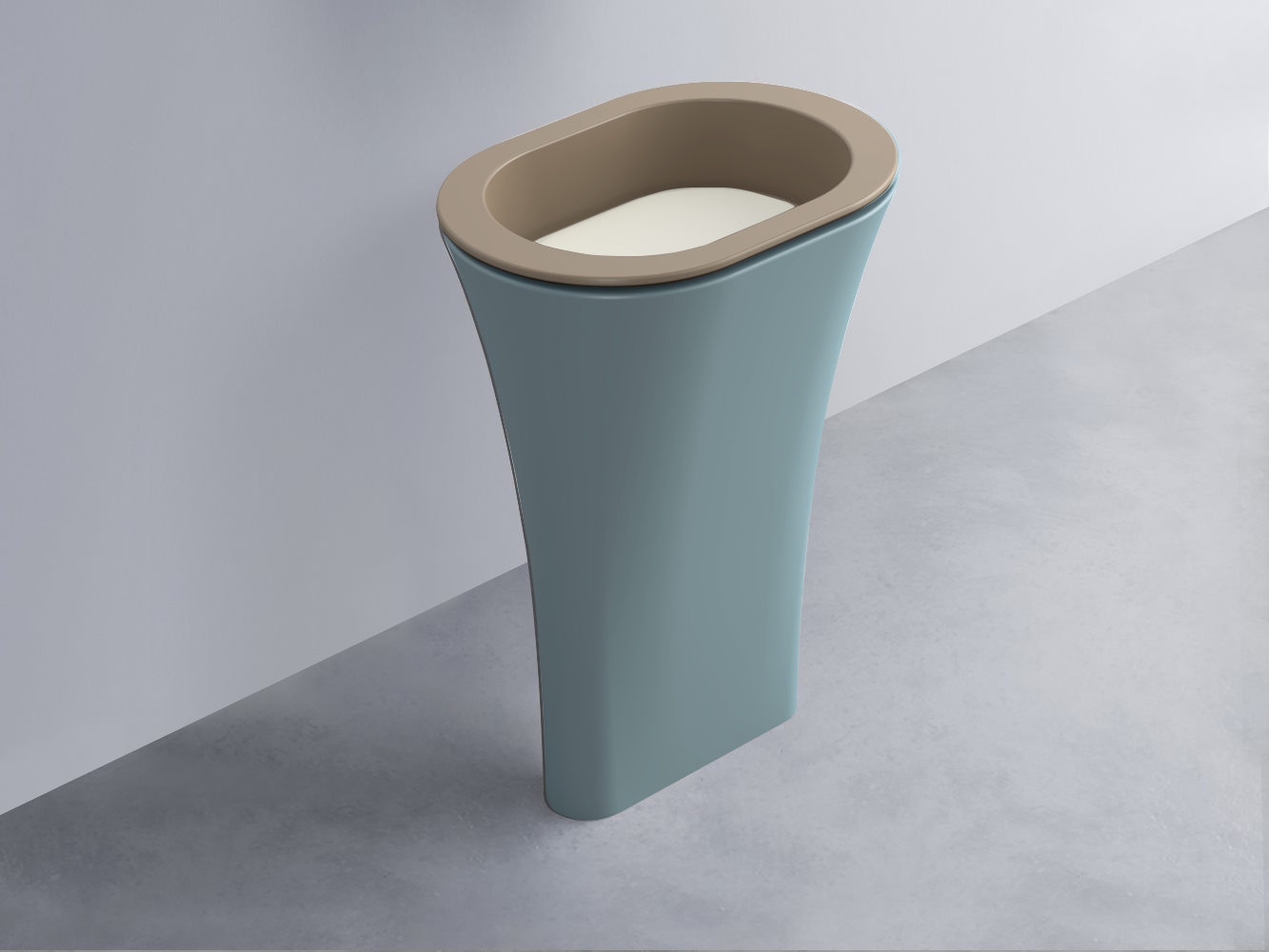 AMLA65-AN+AMPILO-TL+AMCOLO-PL Раковина Amedeo Ovale отдельностоящая cielo Enjoy + Amedeo Ceramica Cielo