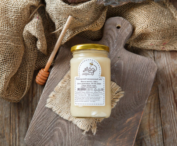 4120 Мед "Аккураевый". Урожай 2021 г. Вкусляндия 
