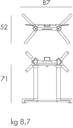 Nardi Прямоугольный садовый стол со складной столешницей sun-id-1440916 - Вид №2