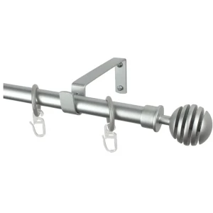 Карниз однорядный Easy «Шар» 280 см цвет серебро