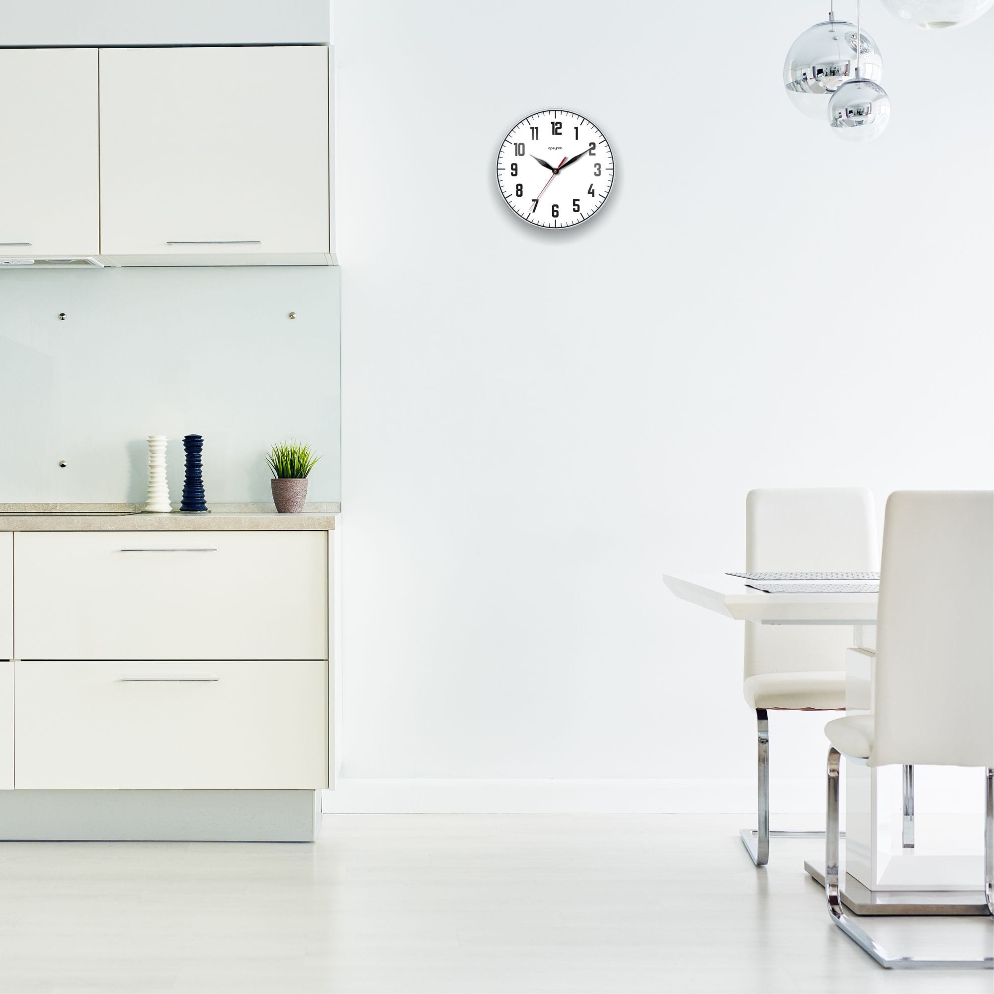 82902877 Часы настенные Apeyron PL1612-022 ø25 см пластик Декор Santreyd  - Вид №3