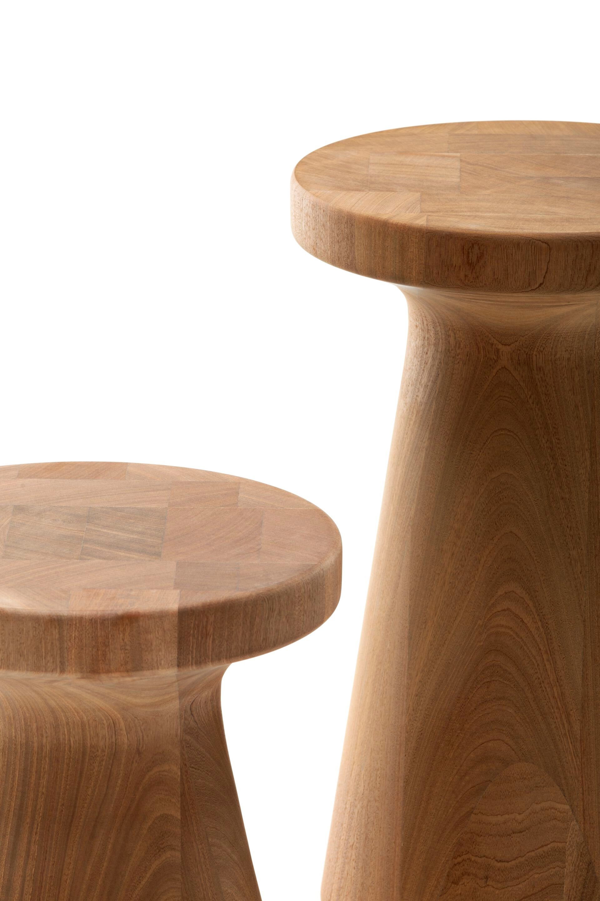 Круглый журнальный столик из красного дерева Exteta Zen Line ARCH-00035883 - Вид №2